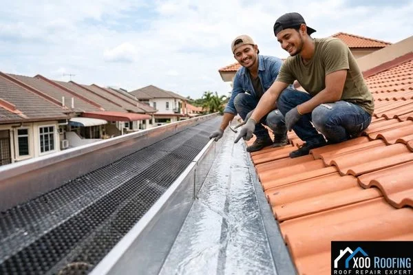 After Overflowing & Clogged Gutters