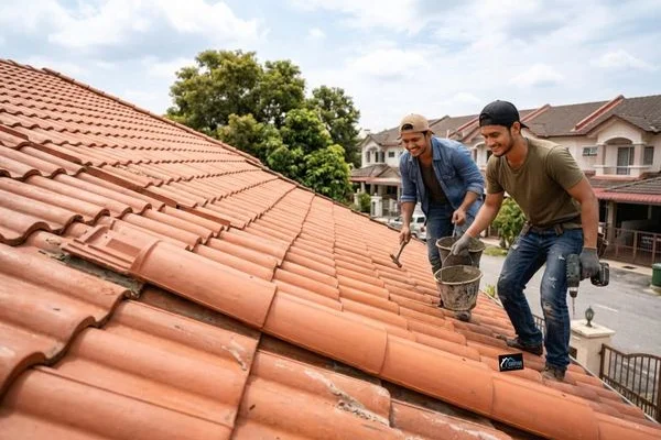 After Broken & Missing Roof Tiles