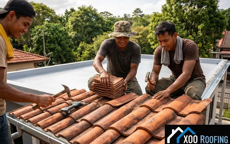 New roof installation completed