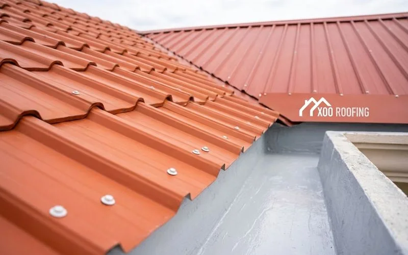 Completed roof installation