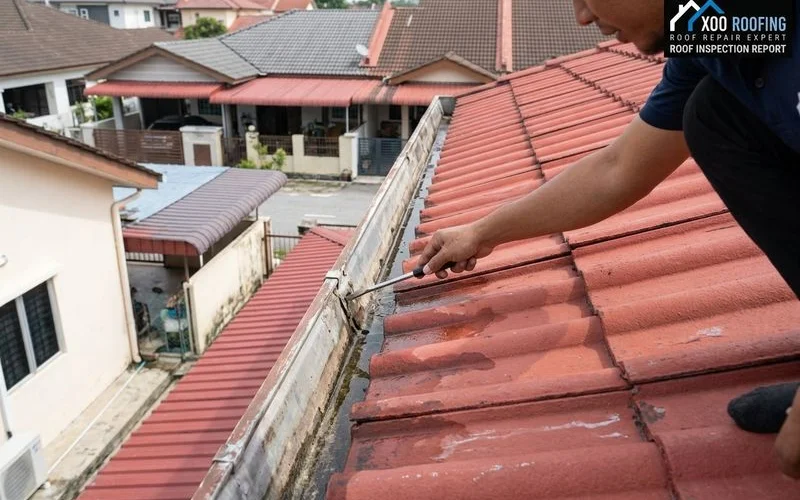 Professional roof inspection
