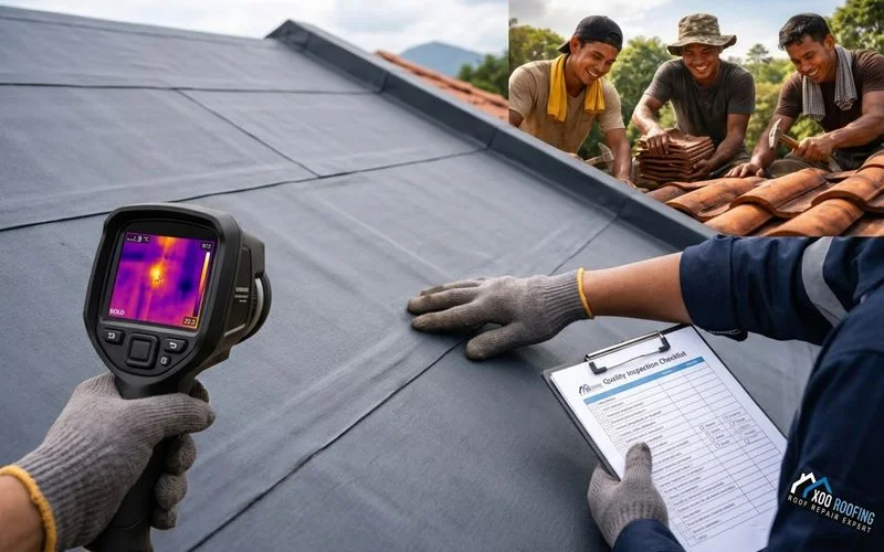 Inspecting a waterproofing membrane for wear